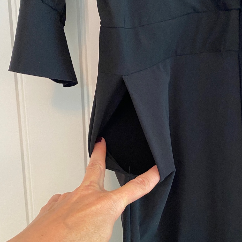 Chiara Boni La Petite Robe Women Black Leisure Hildur No Belt Jumpsuit Sz XS - Picture 3 of 10